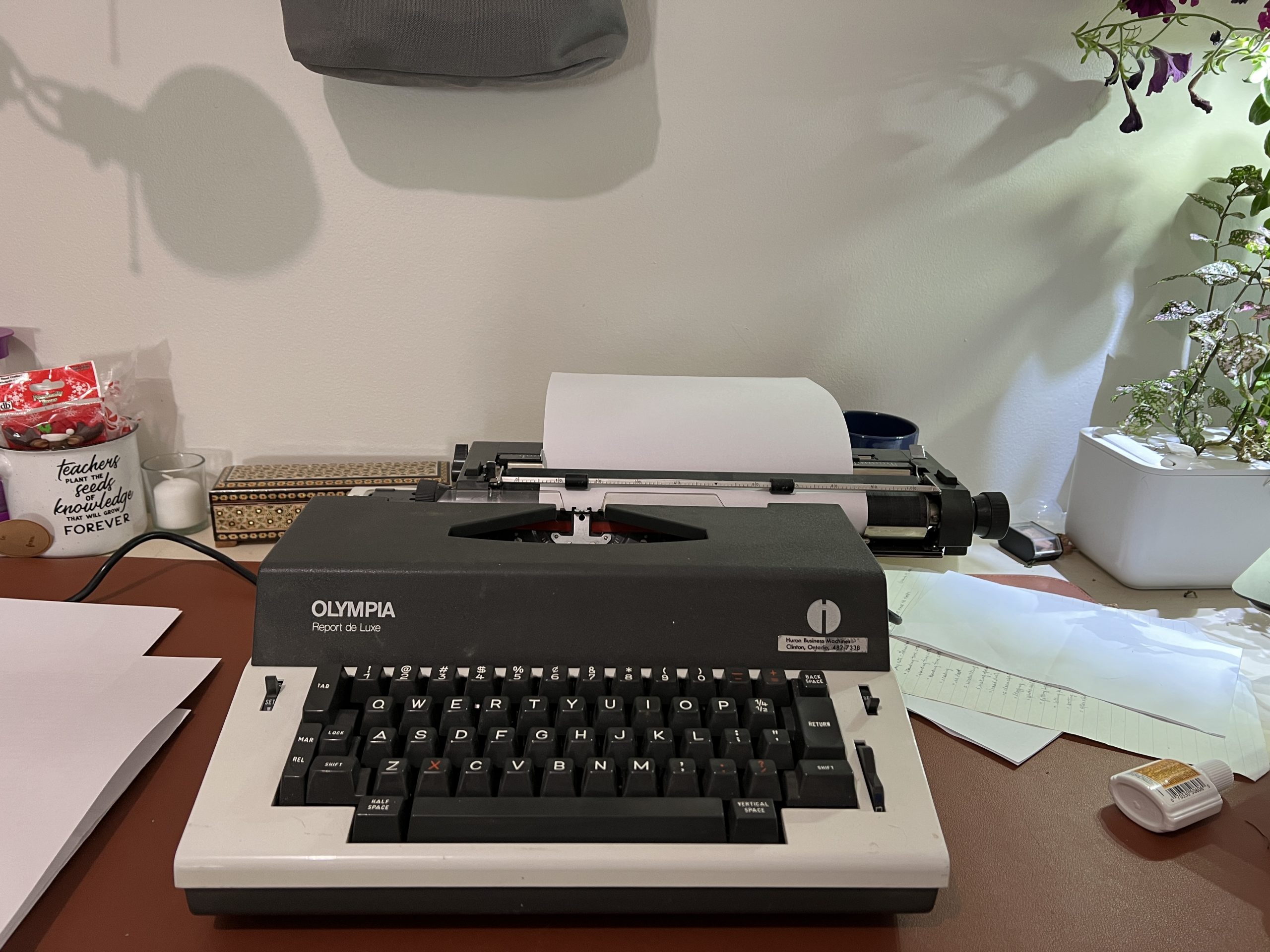 I found a typewriter