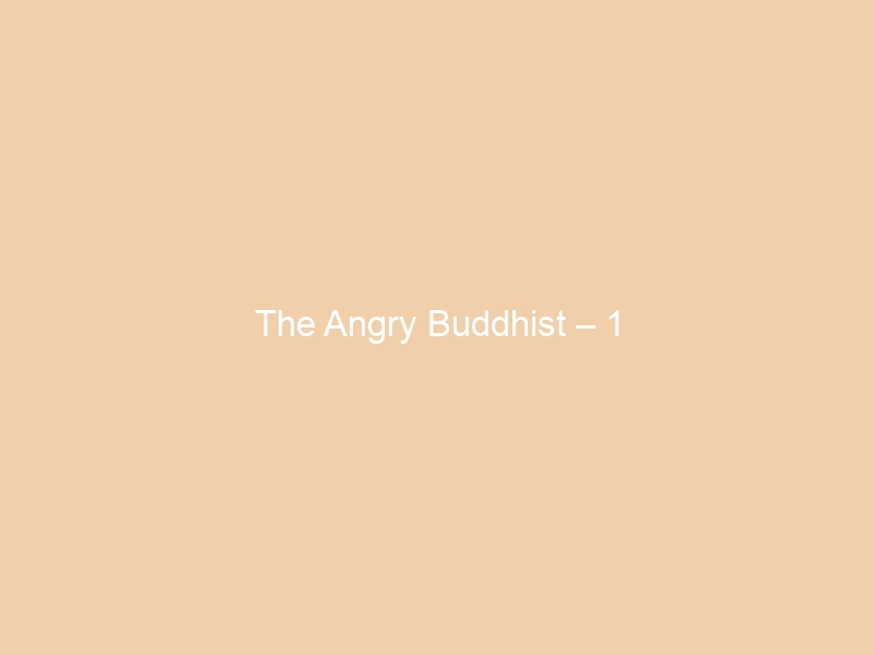 The Angry Buddhist – 1
